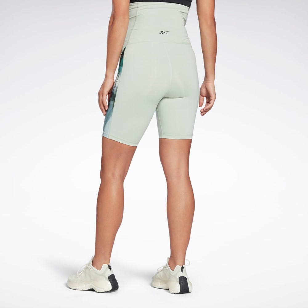 Reebok Lux Maternity Bike Shorts Verde Menta | 10FLNERBY
