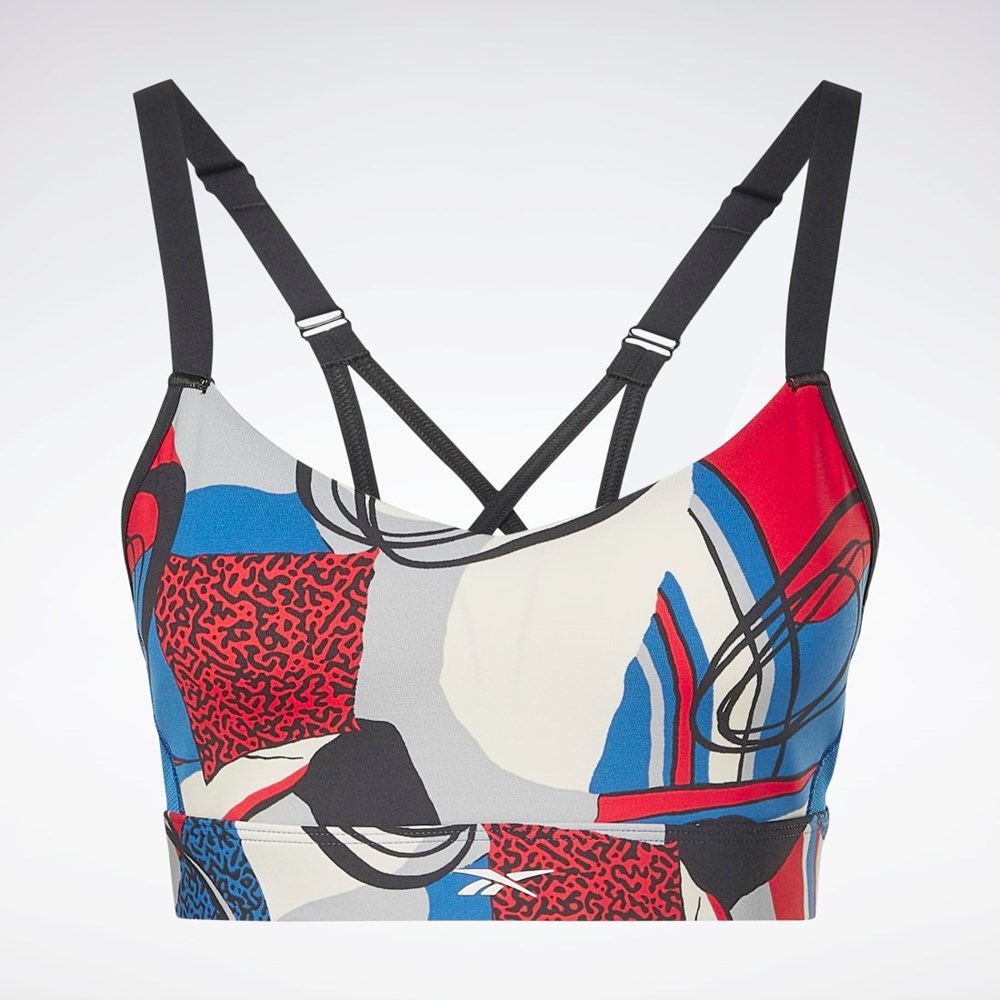 Reebok Lux Perform Estampadas Tiras Bra Azules | 91AVEHGQI