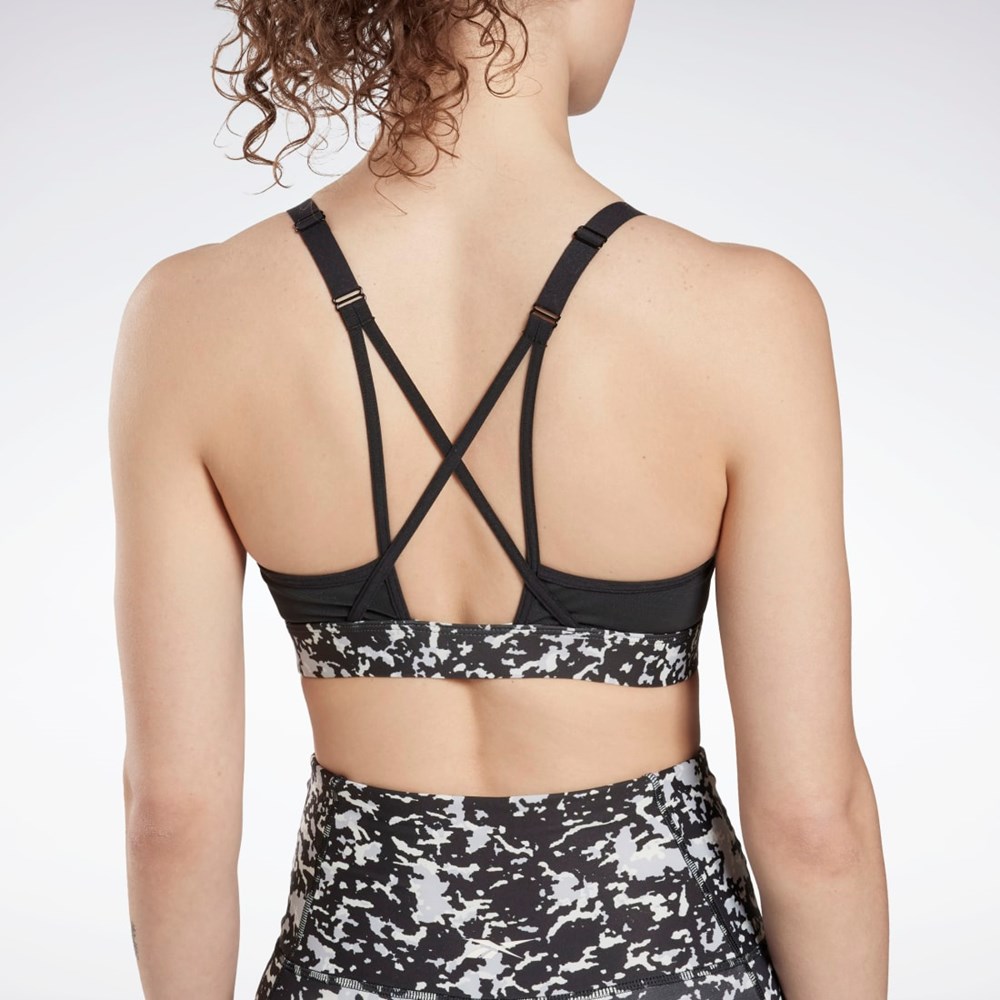 Reebok Lux Speckle Modern Safari Tiras Bra Negras | 04PEUVLFH