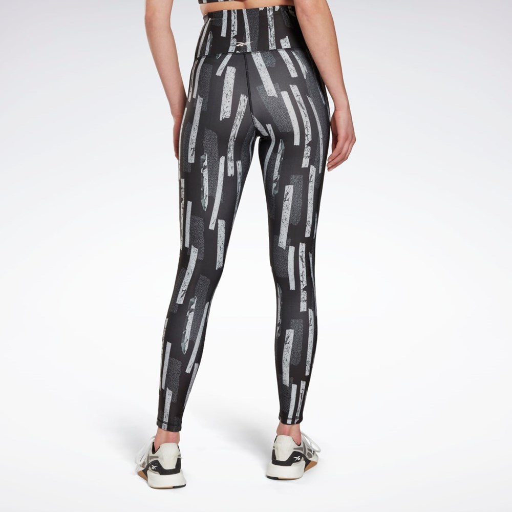 Reebok MYT Allover Print Tights Negras | 95WDNKMXS