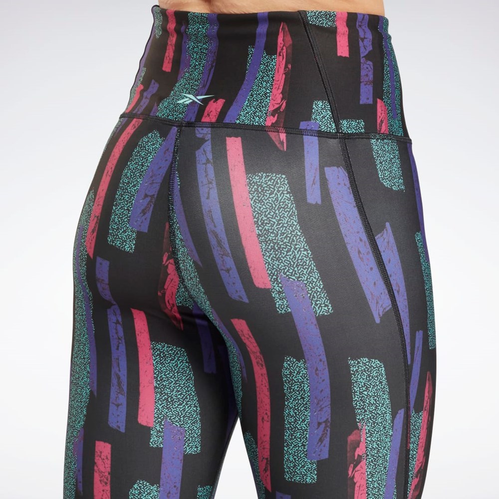 Reebok MYT Allover Print Tights Rosas | 54FMBRIXJ