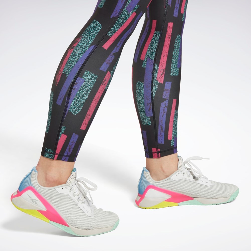 Reebok MYT Allover Print Tights Rosas | 54FMBRIXJ