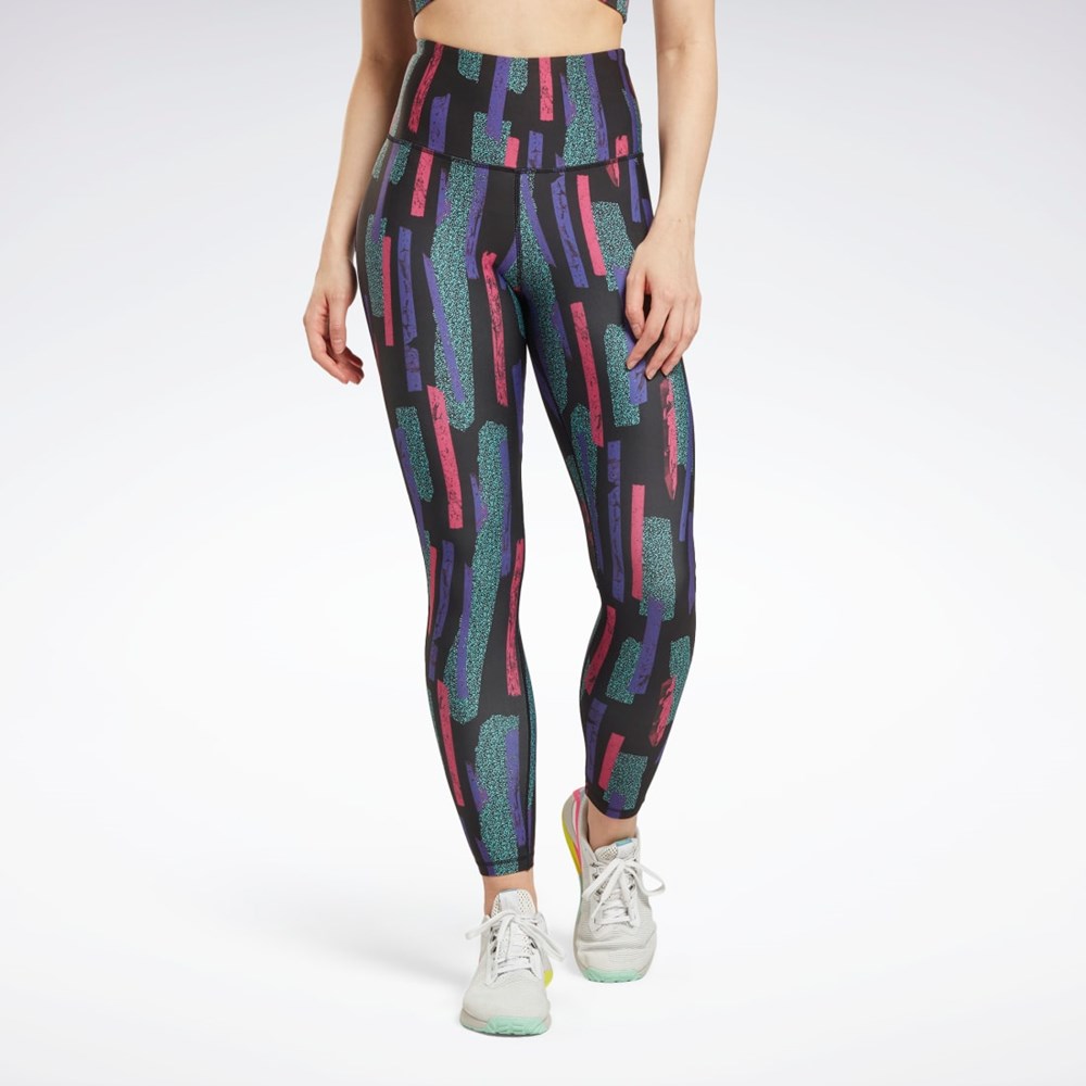 Reebok MYT Allover Print Tights Rosas | 54FMBRIXJ
