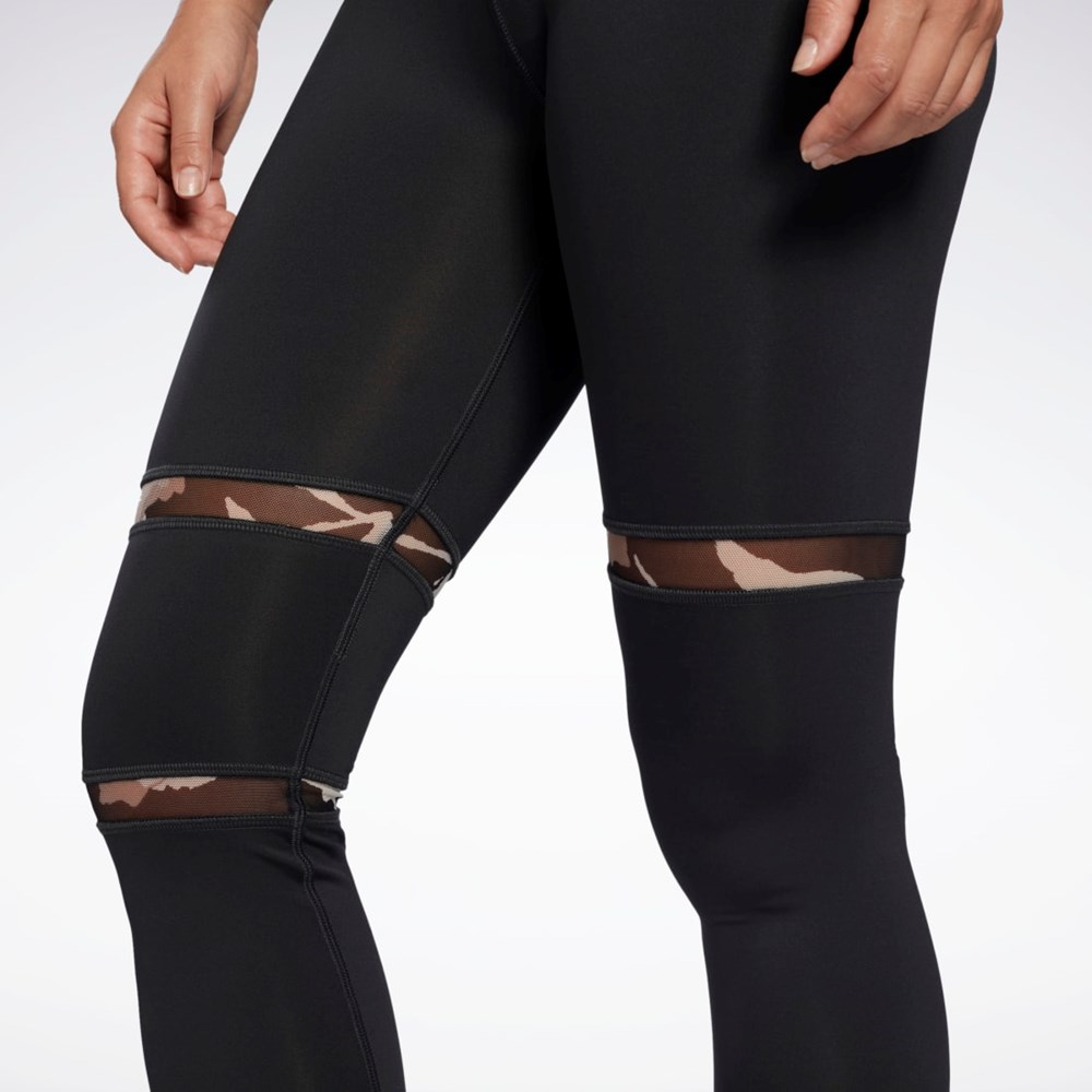 Reebok MYT Detail Leggings Negras | 07NUAEWZX