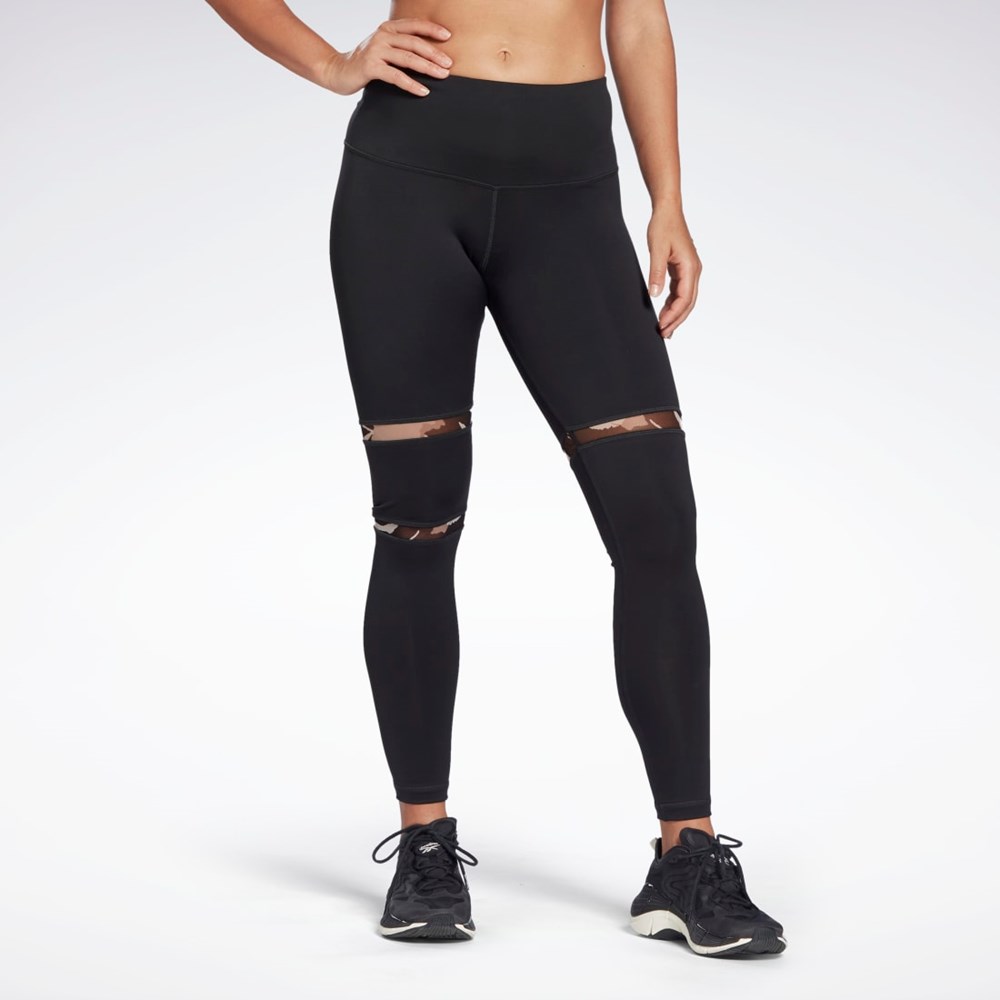 Reebok MYT Detail Leggings Negras | 07NUAEWZX