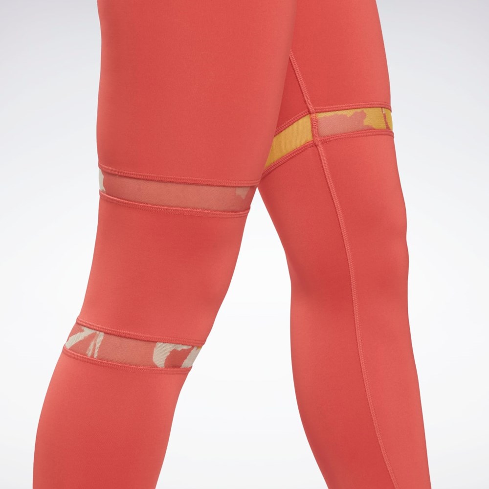 Reebok MYT Detail Leggings Rhodonite | 42JVPLGIS