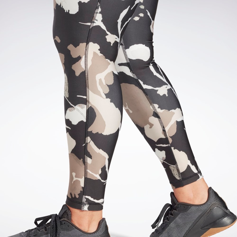 Reebok MYT Printed Leggings (Plus Size) Negras | 45SUWJFET