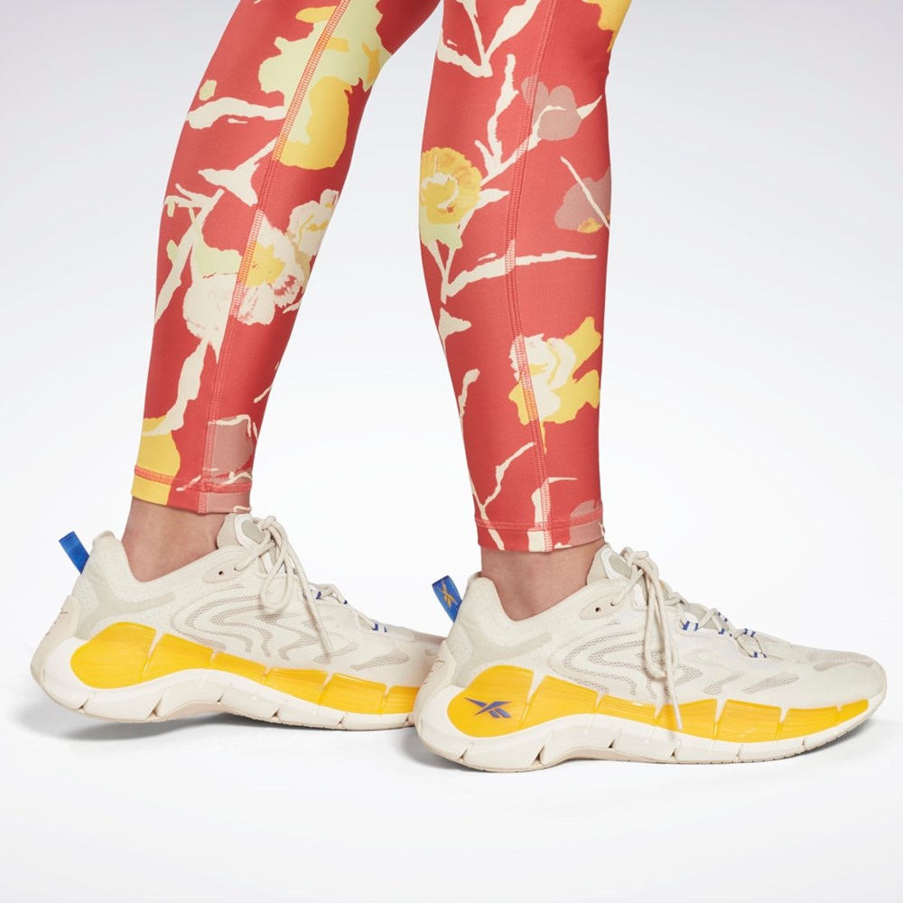 Reebok MYT Printed Leggings Rhodonite | 49WSJCTOV