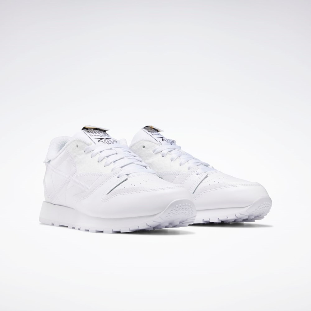Reebok Maison Margiela CL Memory of Shoes Blancas Negras Blancas | 53HDJOKMR