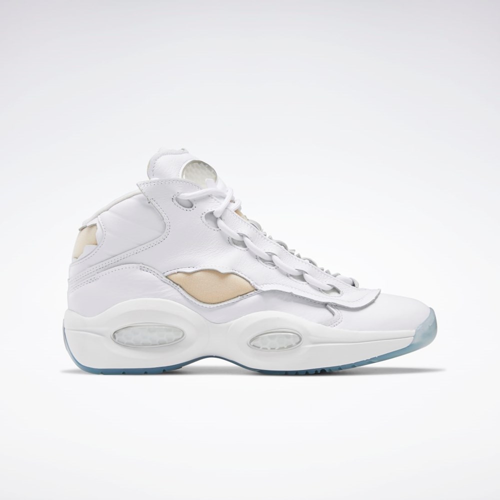 Reebok Maison Margiela Question Mid Memory Of Basketball Shoes Blancas Negras Blancas | 56WMCPHUL
