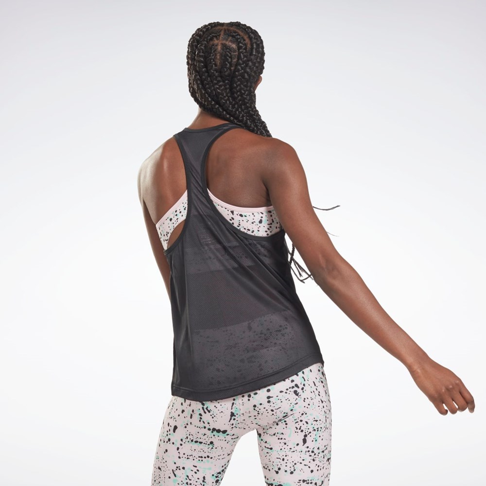 Reebok Mesh Back Tank Top Negras | 14EUVTDRF