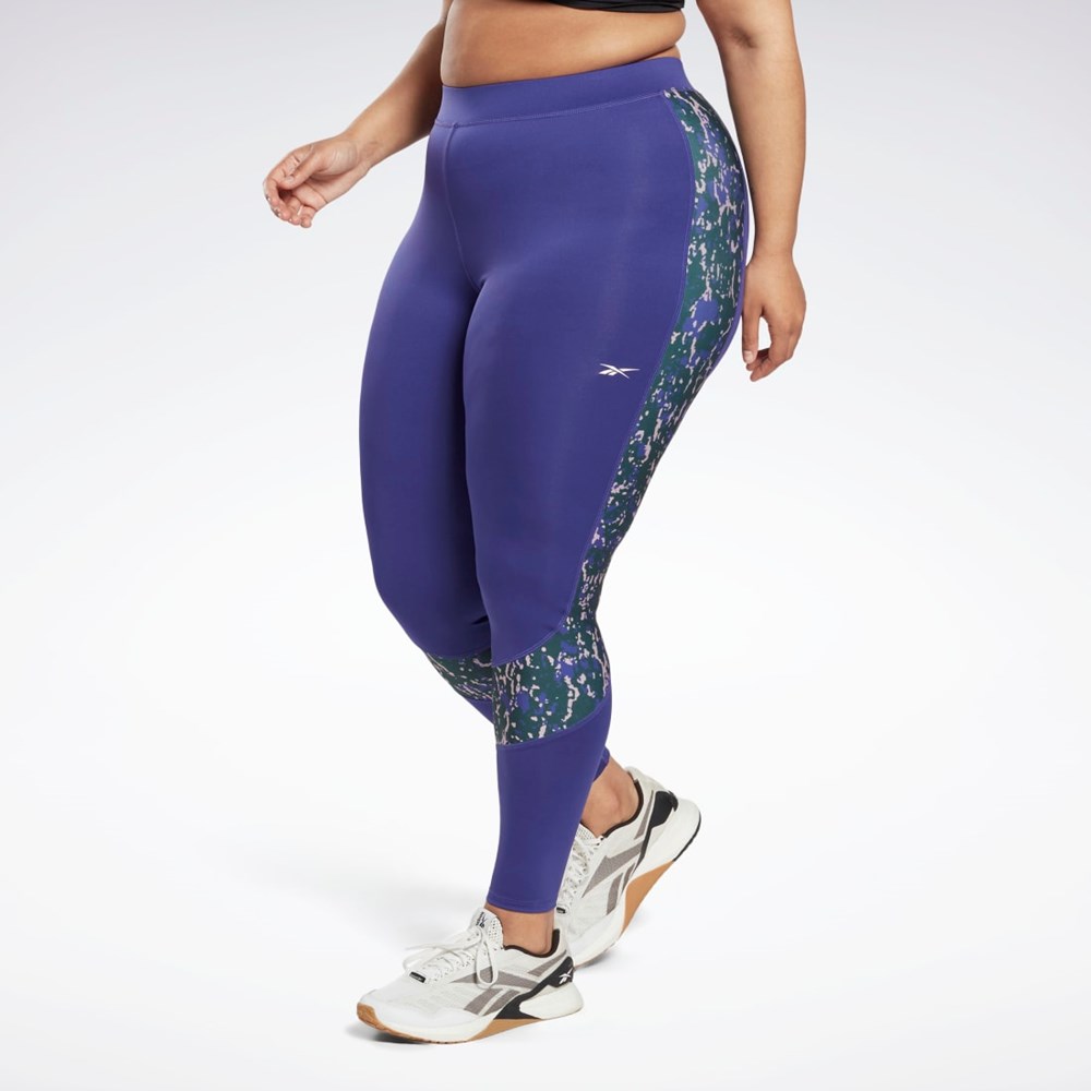 Reebok Modern Safari Leggings (Plus Size) Moradas | 95FVBMOJT