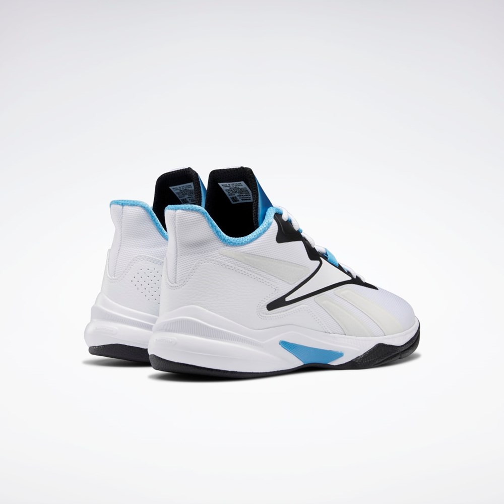 Reebok More Buckets Basketball Shoes Blancas Negras Azules | 31FDPUQRJ