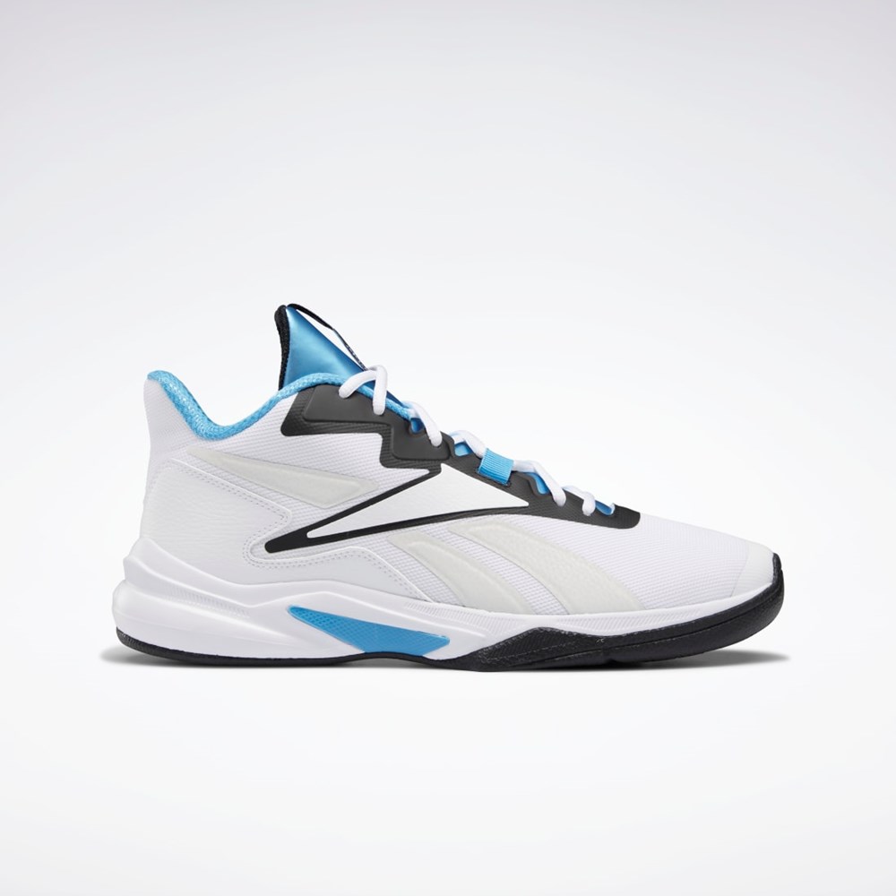 Reebok More Buckets Basketball Shoes Blancas Negras Azules | 31FDPUQRJ