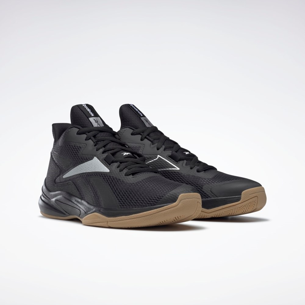 Reebok More Buckets Basketball Shoes Negras Plateadas Blancas | 46DFKJPEX