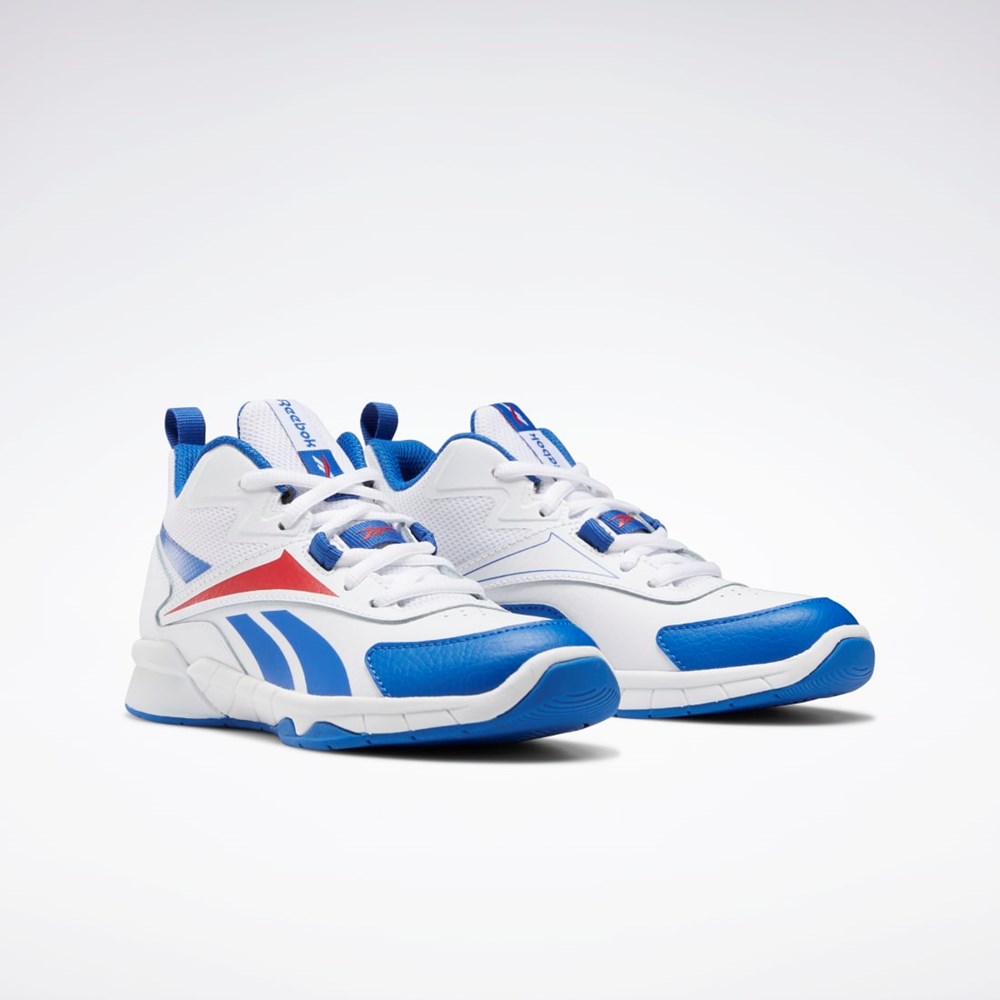 Reebok More Buckets Shoes - Preschool Blancas Azules Rojas | 71EGYTKMU