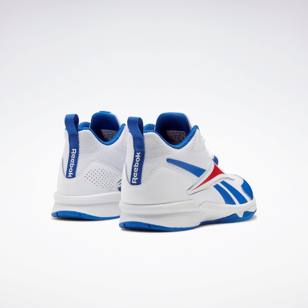 Reebok More Buckets Shoes - Preschool Blancas Azules Rojas | 85TWDEMYC