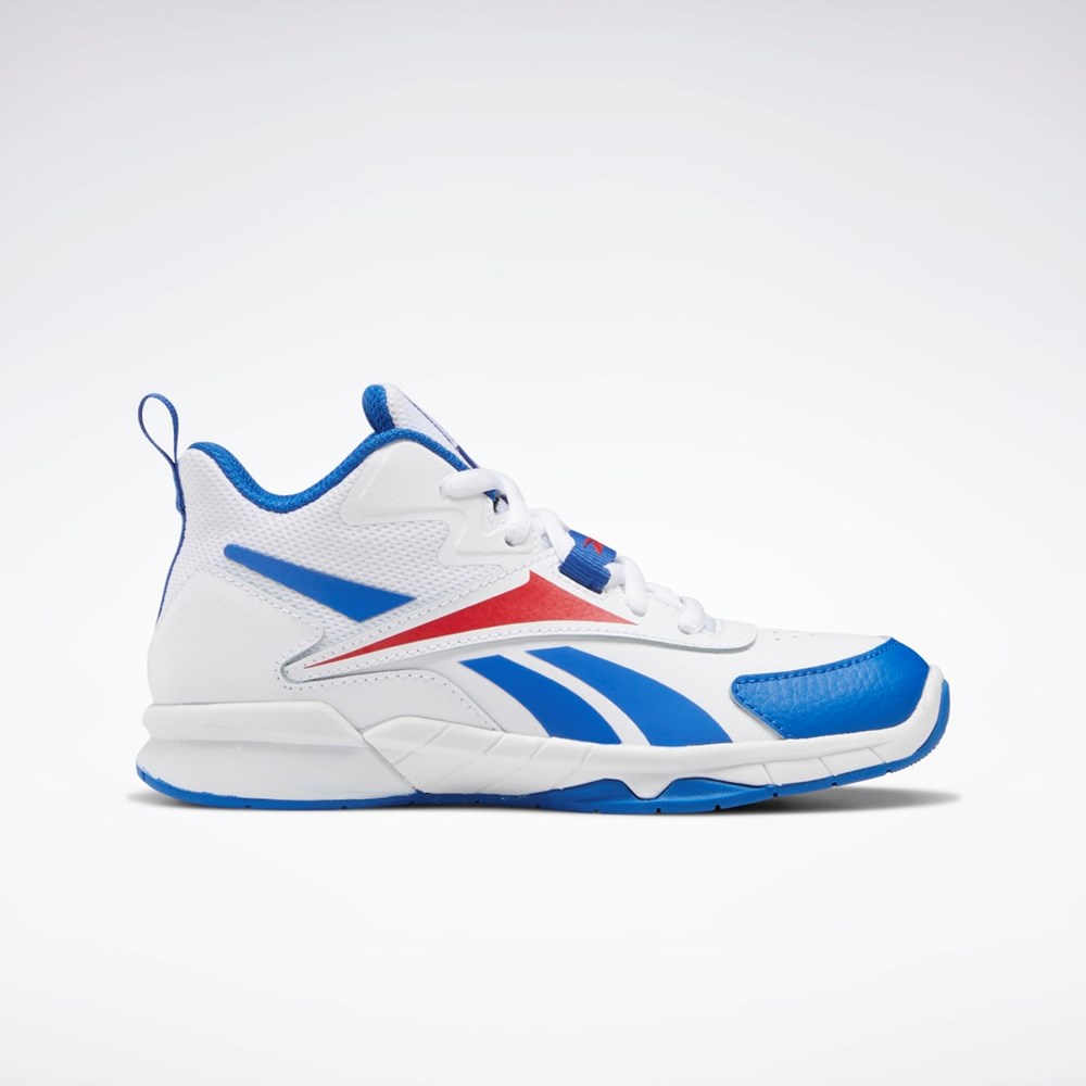 Reebok More Buckets Shoes - Preschool Blancas Azules Rojas | 85TWDEMYC