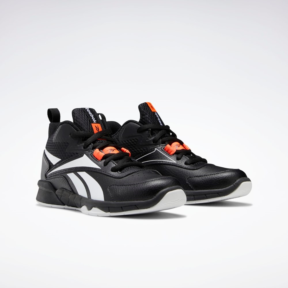 Reebok More Buckets Shoes - Preschool Negras Blancas Naranjas | 85HIRZBJW