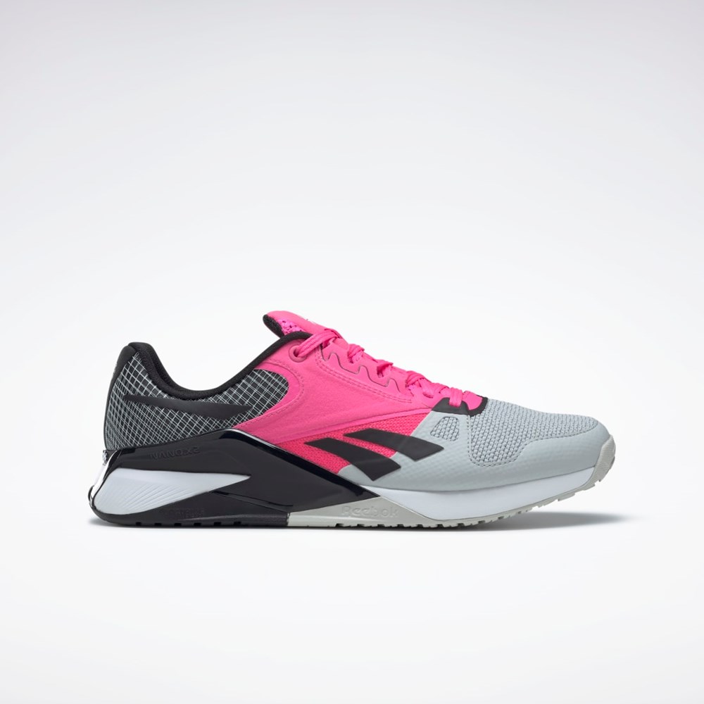 Reebok Nano 6000 Entrenamiento Shoes Gris Rosas Negras | 67ZAPYOMI