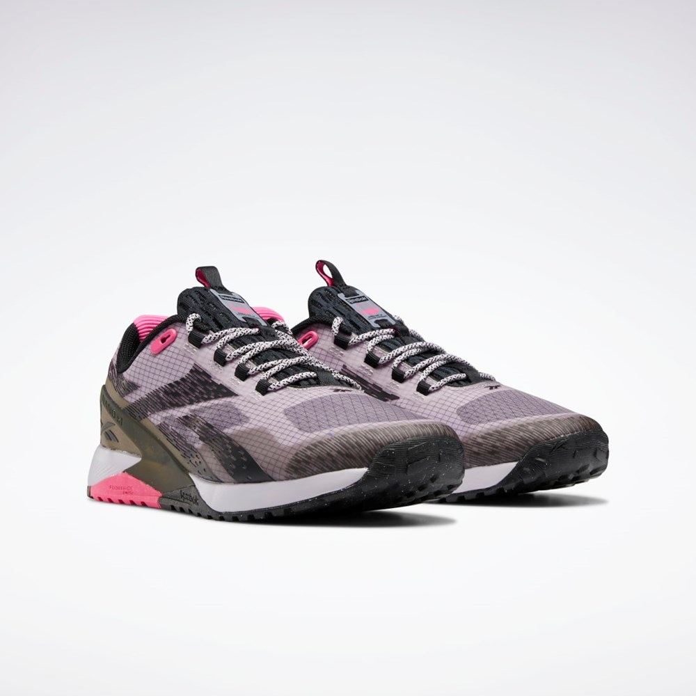 Reebok Nano X1 Adventure Shoes Negras Rosas | 45ABOUPYS