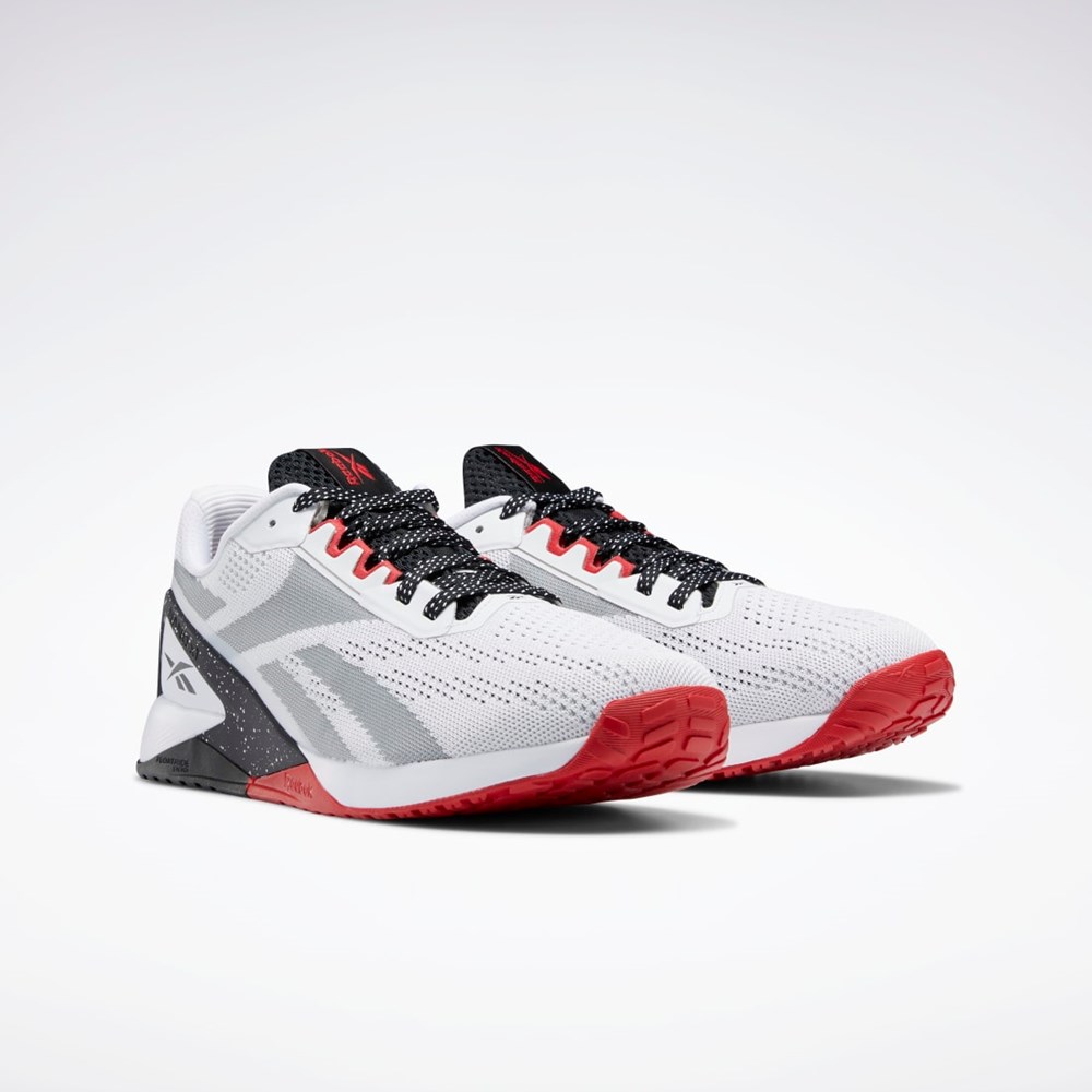Reebok Nano X1 Entrenamiento Shoes Blancas Negras Rojas | 07HOPEZLF