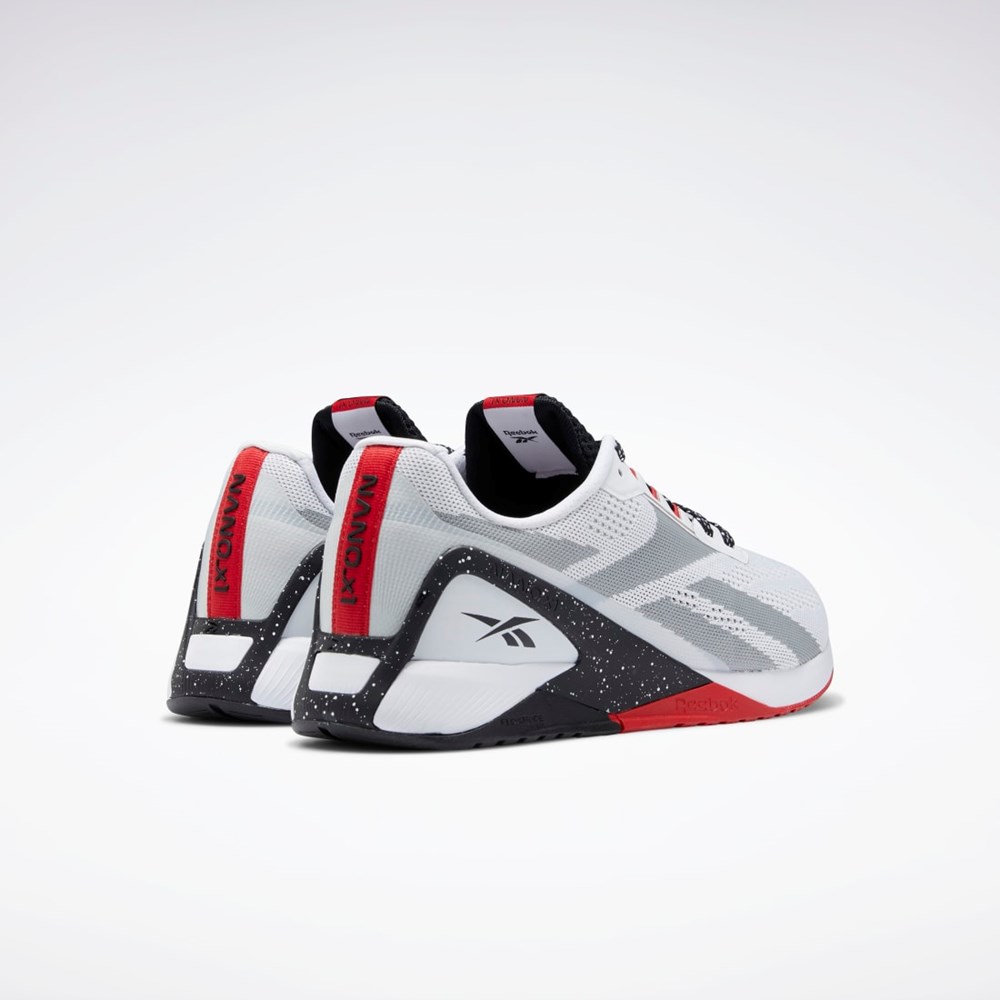 Reebok Nano X1 Entrenamiento Shoes Blancas Negras Rojas | 07HOPEZLF