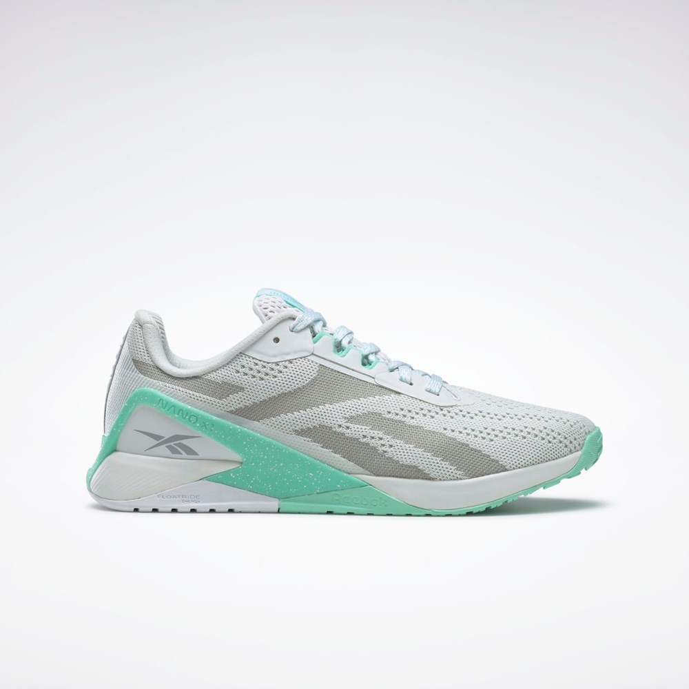 Reebok Nano X1 Entrenamiento Shoes Gris Verde Menta Gris | 87VJOMZWF