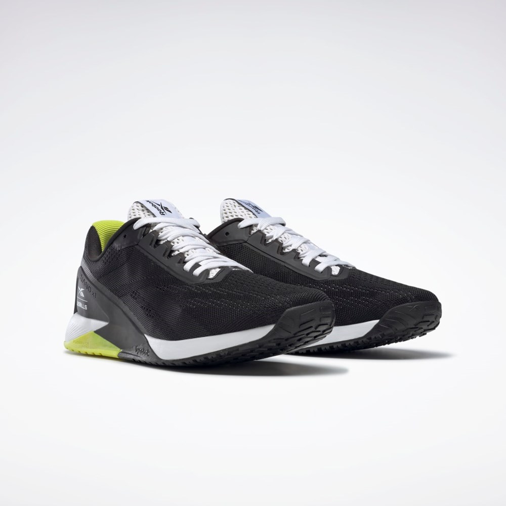 Reebok Nano X1 Entrenamiento Shoes Les Mills® Negras Blancas Amarillo | 93GEAPBCF