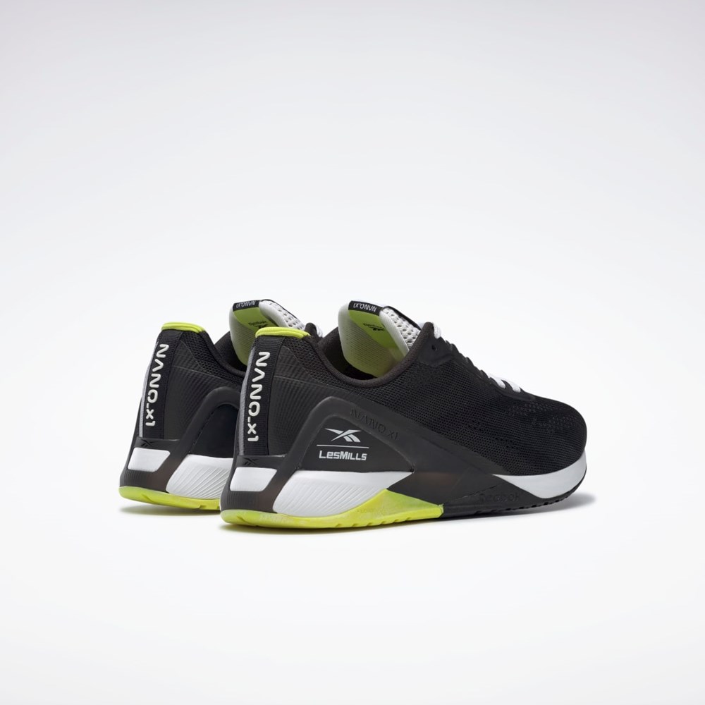Reebok Nano X1 Entrenamiento Shoes Les Mills® Negras Blancas Amarillo | 93GEAPBCF