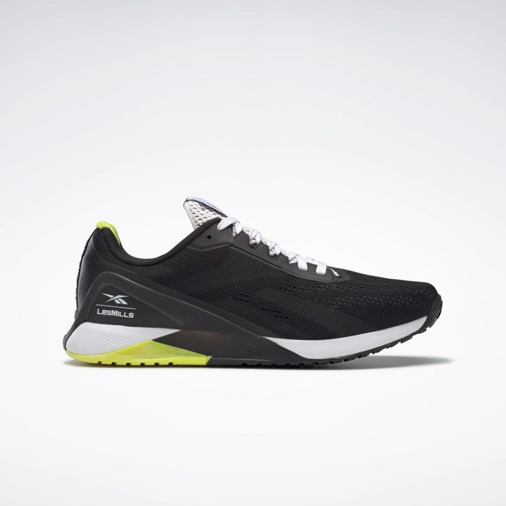 Reebok Nano X1 Entrenamiento Shoes Les Mills® Negras Blancas Amarillo | 93GEAPBCF