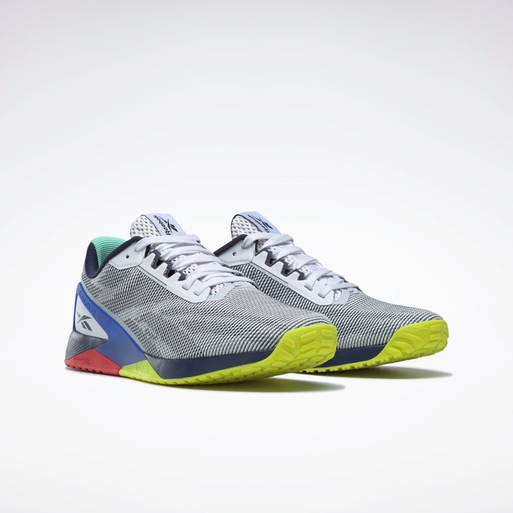 Reebok Nano X1 Grit Entrenamiento Shoes Blancas Azul Marino Azules | 06OKGYEFV