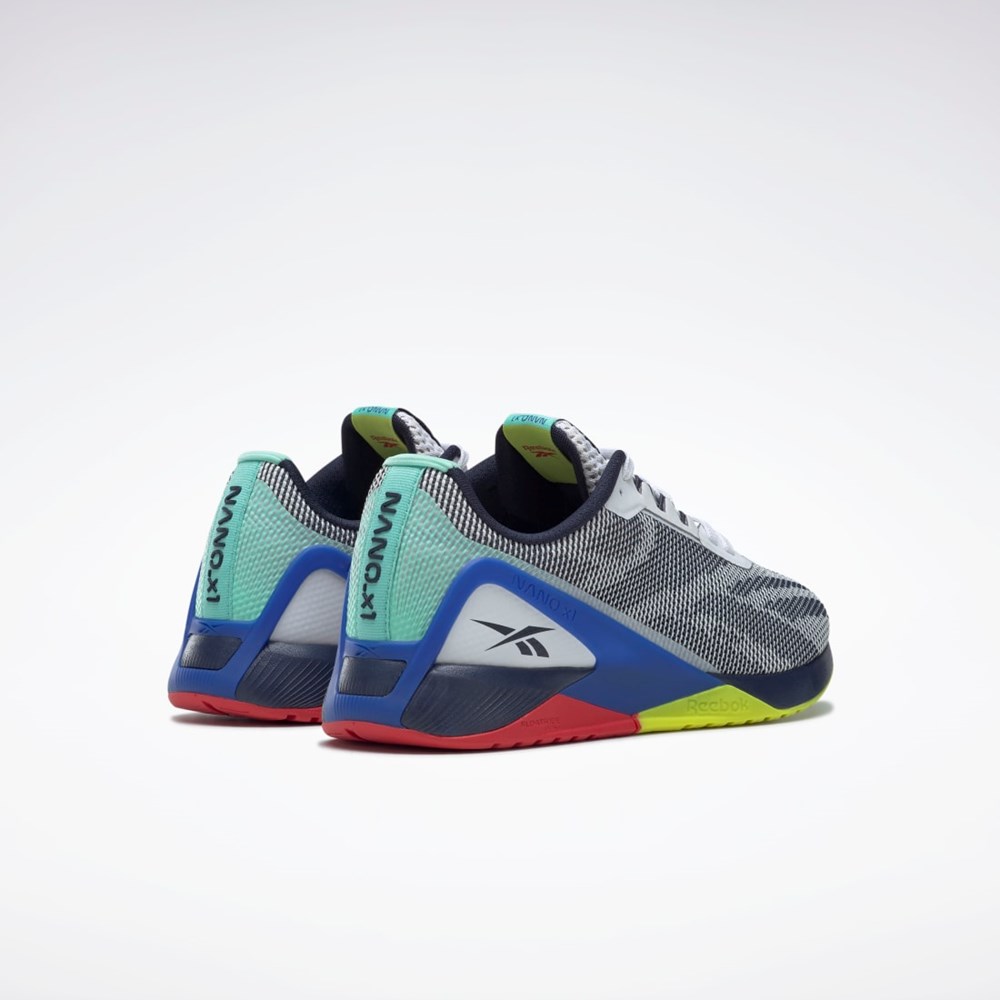 Reebok Nano X1 Grit Entrenamiento Shoes Blancas Azul Marino Azules | 06OKGYEFV