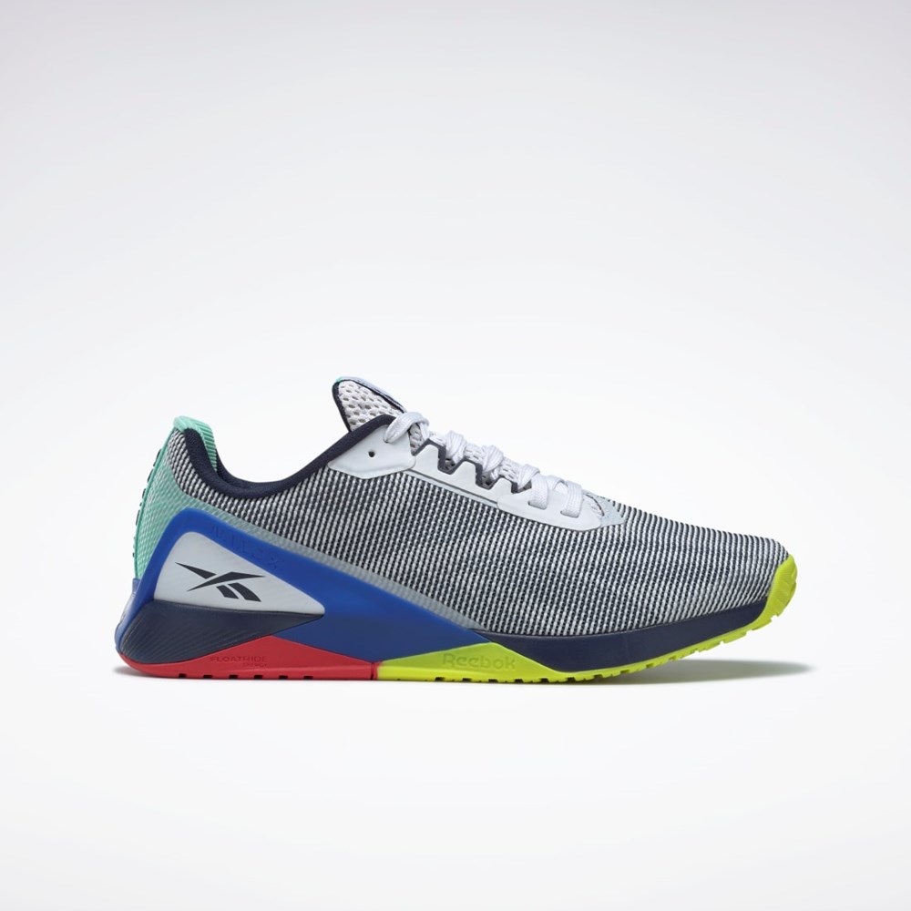 Reebok Nano X1 Grit Entrenamiento Shoes Blancas Azul Marino Azules | 06OKGYEFV