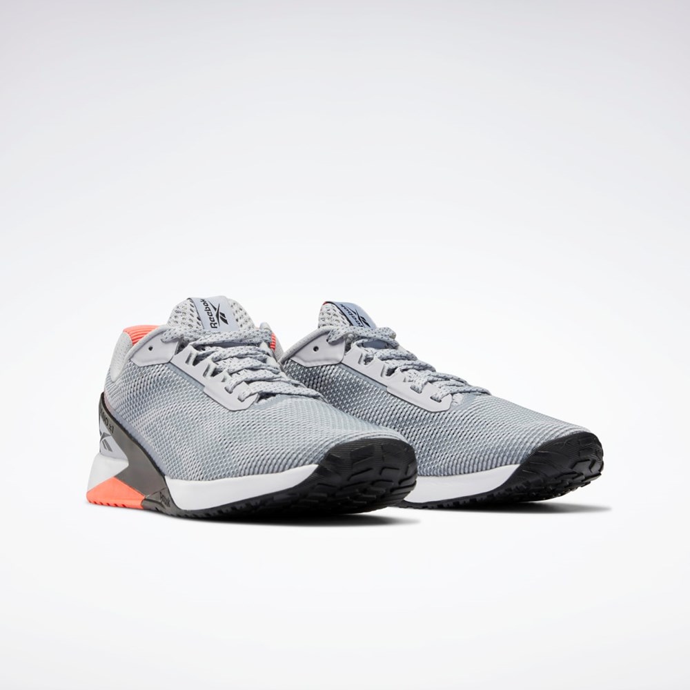 Reebok Nano X1 Grit Entrenamiento Shoes Gris Negras Naranjas | 17LFNGYWU