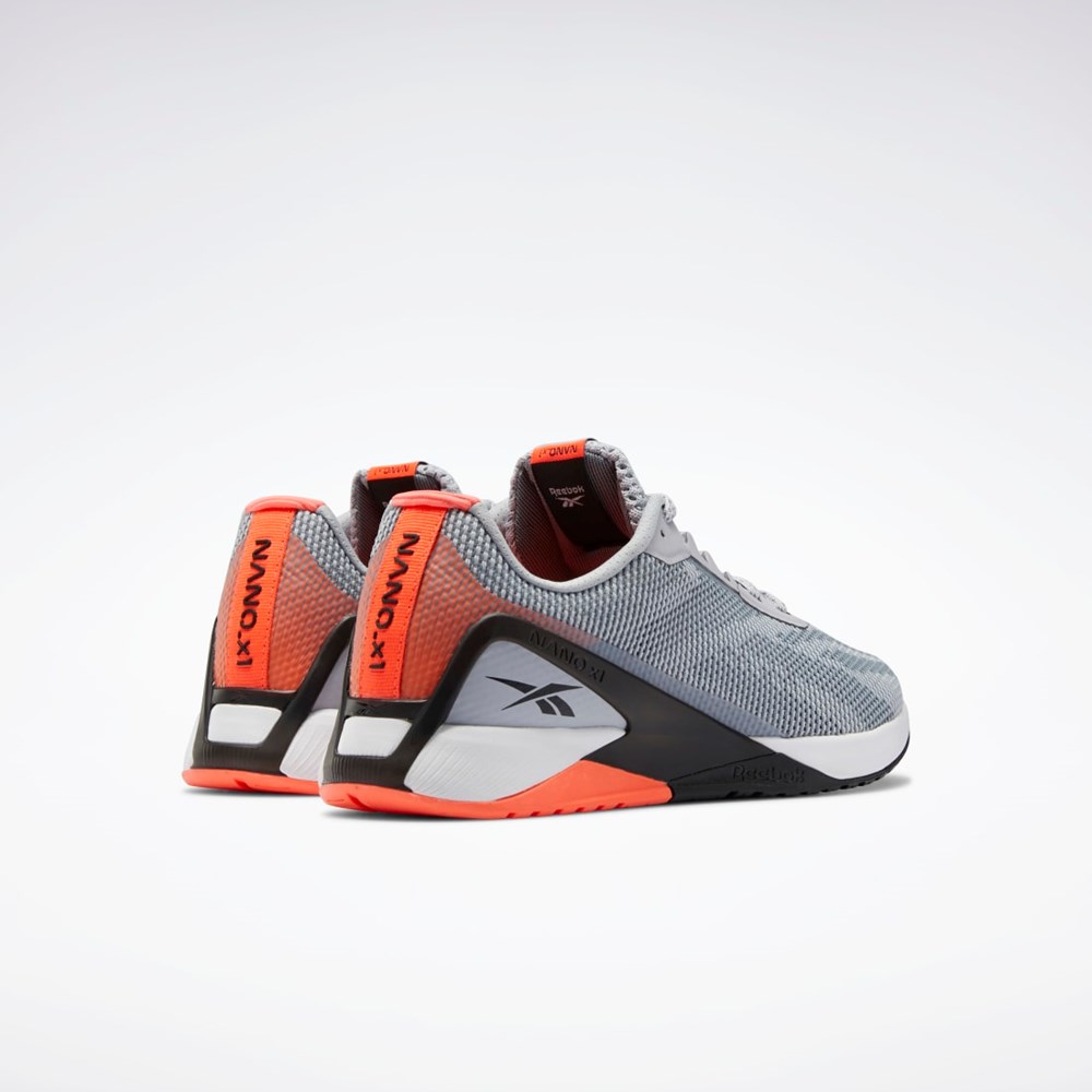 Reebok Nano X1 Grit Entrenamiento Shoes Gris Negras Naranjas | 17LFNGYWU