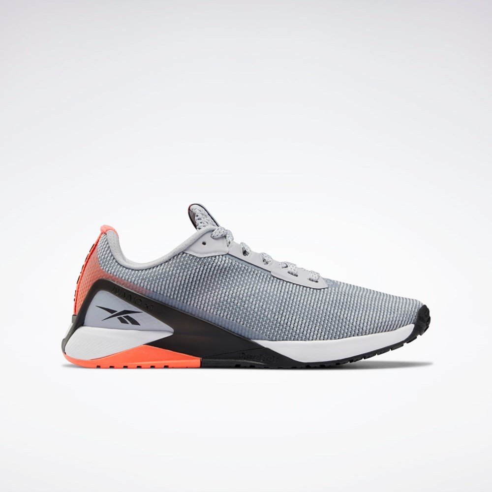 Reebok Nano X1 Grit Entrenamiento Shoes Gris Negras Naranjas | 17LFNGYWU
