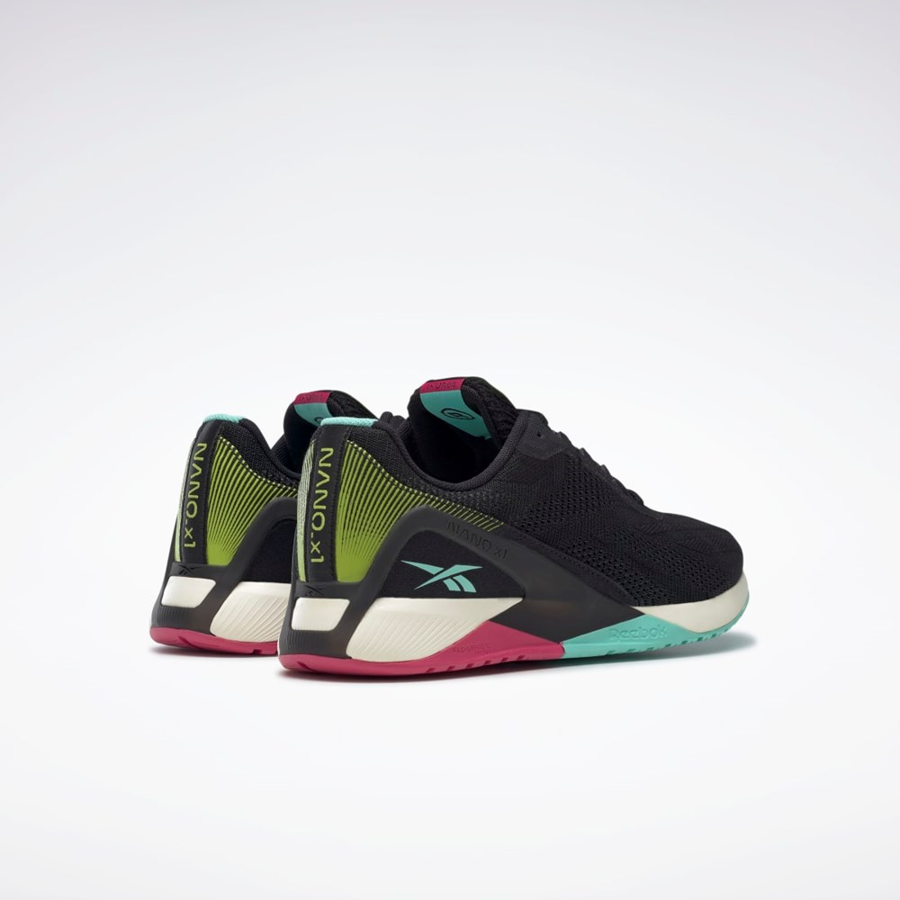 Reebok Nano X1 Vegan Entrenamiento Shoes Negras Rosas Verde Menta | 87QISNWHM