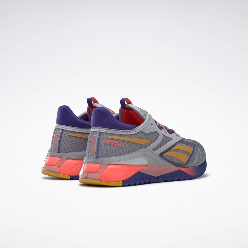Reebok Nano X2 TR Adventure Entrenamiento Shoes Gris Moradas Naranjas | 78KWMHAFV