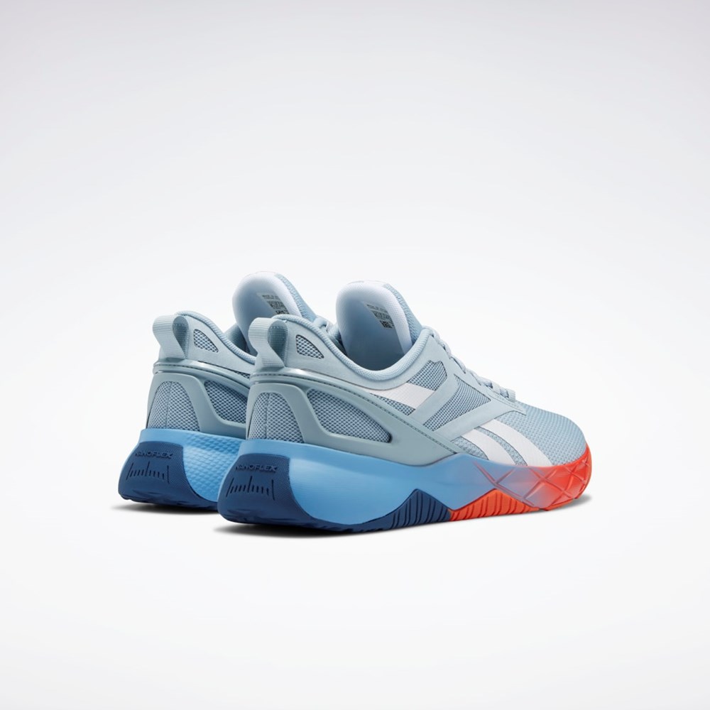 Reebok Nanoflex Parafit TR Shoes Gris Blancas Azules | 02PGJEXLB