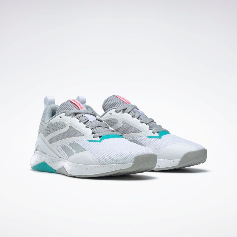 Reebok Nanoflex TR 2.0 Entrenamiento Shoes Gris Blancas | 56ZTGAOJN
