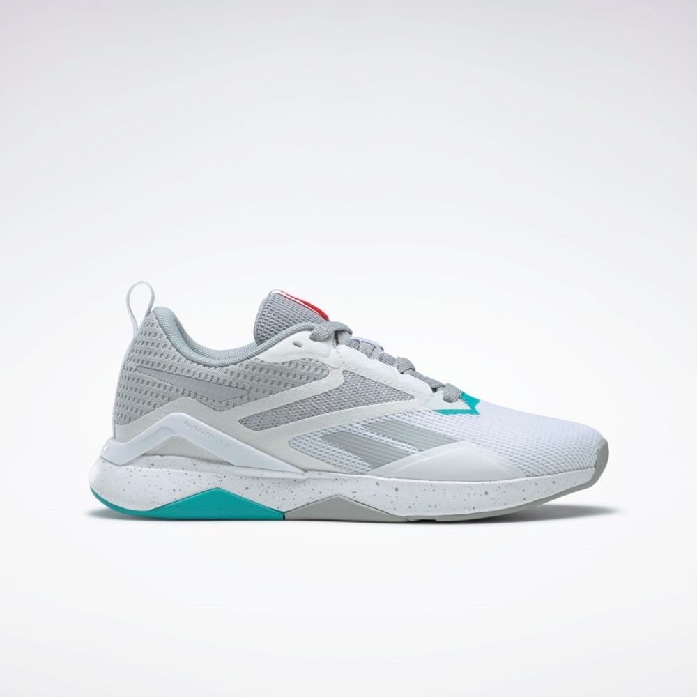 Reebok Nanoflex TR 2.0 Entrenamiento Shoes Gris Blancas | 56ZTGAOJN
