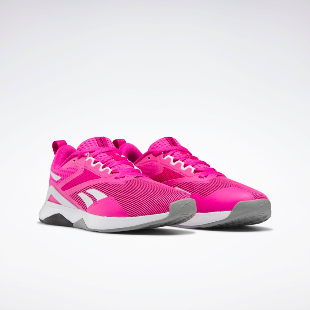 Reebok Nanoflex TR 2.0 Entrenamiento Shoes Rosas Blancas Gris | 59GKYESXD