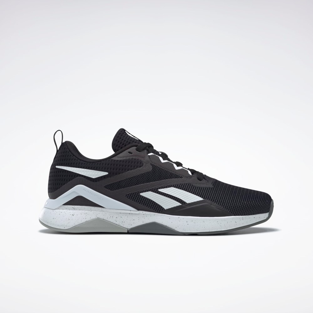 Reebok Nanoflex TR 2.0 Entrenamiento Shoes Negras Blancas Gris | 96WFTVIUY
