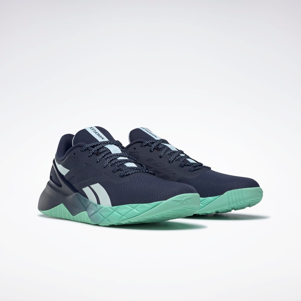 Reebok Nanoflex TR Entrenamiento Shoes Azul Marino Verde Menta | 38KIWNGRX