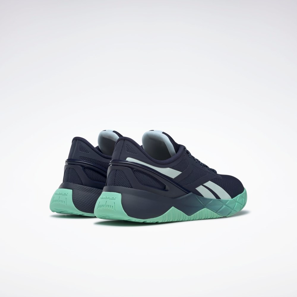 Reebok Nanoflex TR Entrenamiento Shoes Azul Marino Verde Menta | 38KIWNGRX