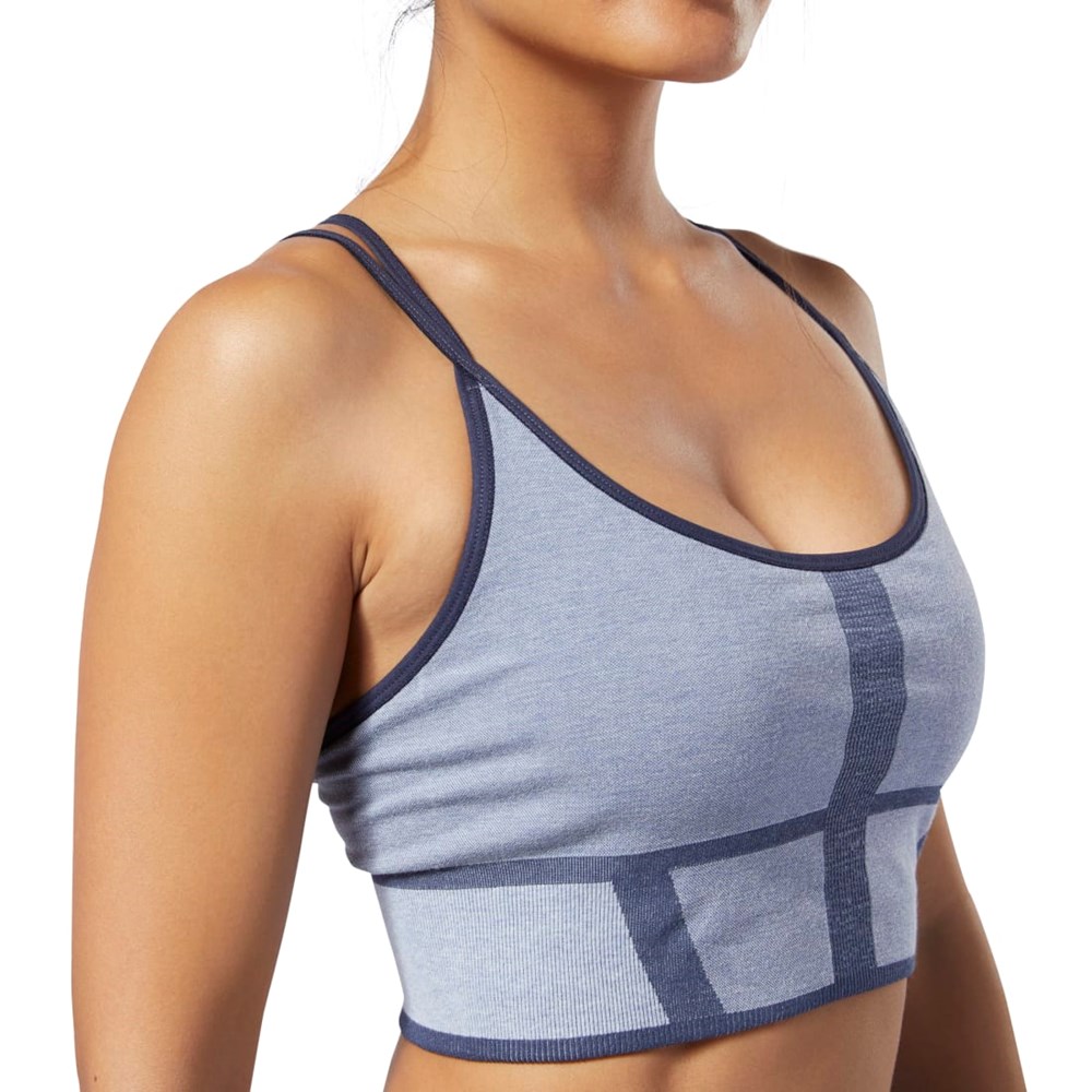 Reebok Nature X Low-Impact Seamless Bra Denim Dust | 06WMTNFQY