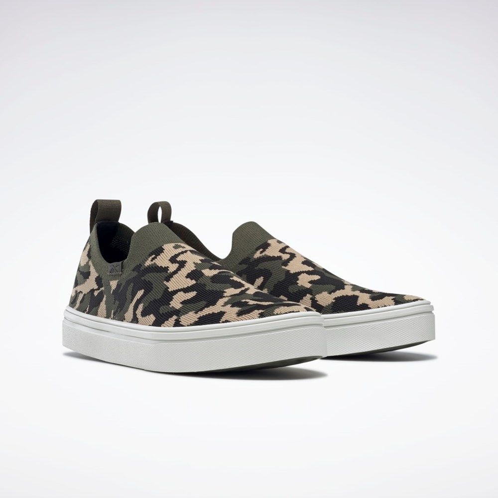 Reebok OnLux Slip-On Caminar Shoes Verde Negras | 15FIXPDTU
