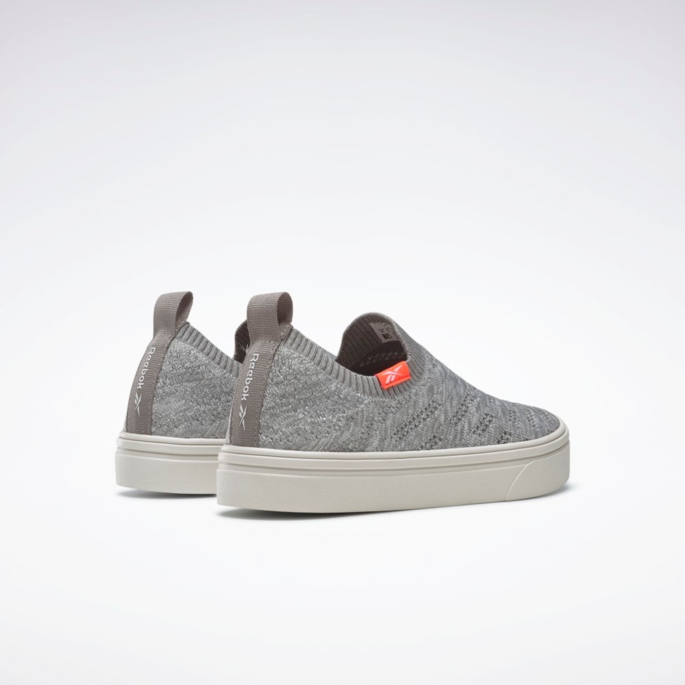 Reebok OnLux Slip-On Shoes Gris Gris Naranjas | 86CKORPGN