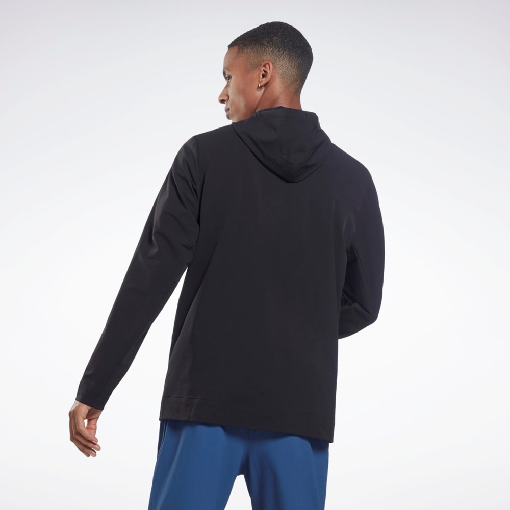 Reebok Performance Woven Zip Up Hoodie Negras | 30FMSOLUK